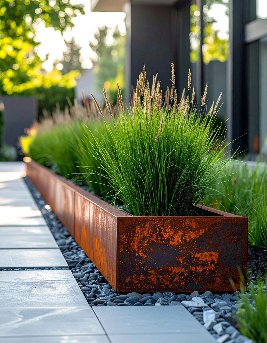 Modern Slimline Metal Planter Box - 30 Planter Box Ideas for Beautiful Gardens