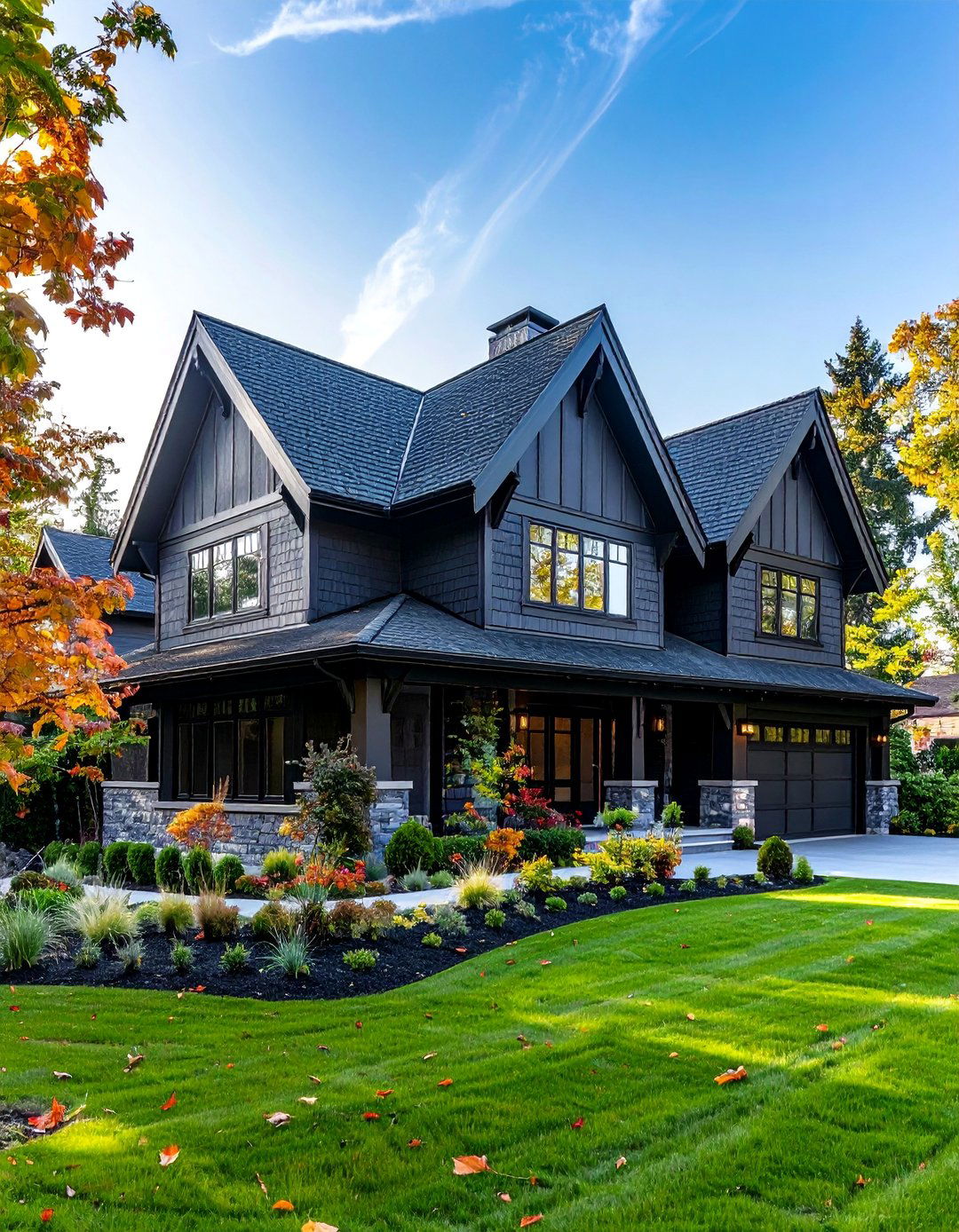 Modern Tudor with Steeply Pitched Gables - 30 Modern Tudor Exterior Inspiration Ideas