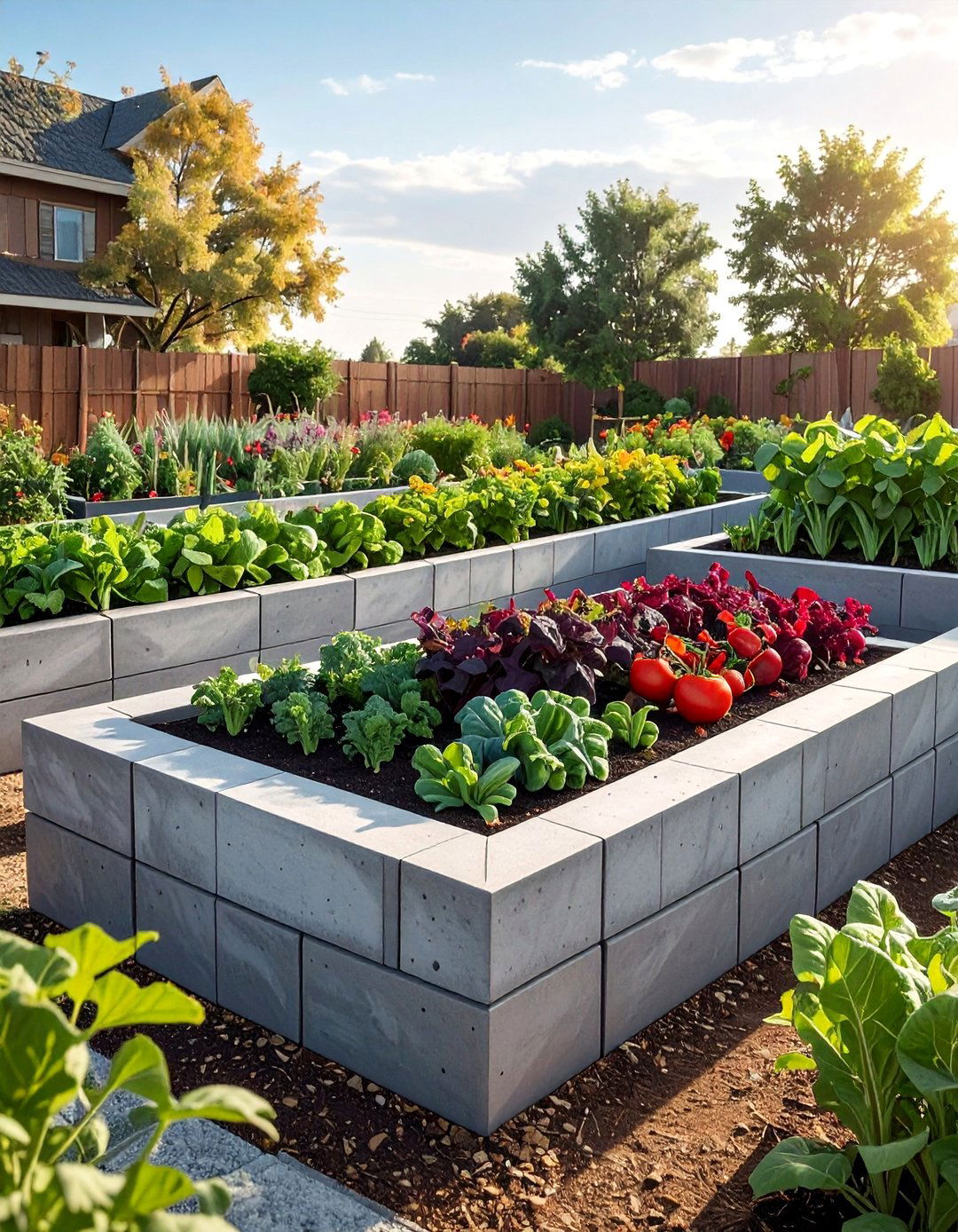 Modular Interlocking Block System - 40 Raised Garden Bed Ideas for Your Vegetable Garden
