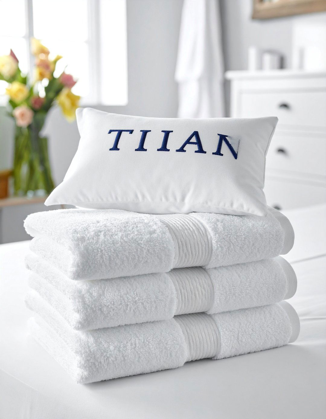 Monogrammed Linens in a Preppy Room - 30 Preppy Room Ideas for a Chic and Timeless Look