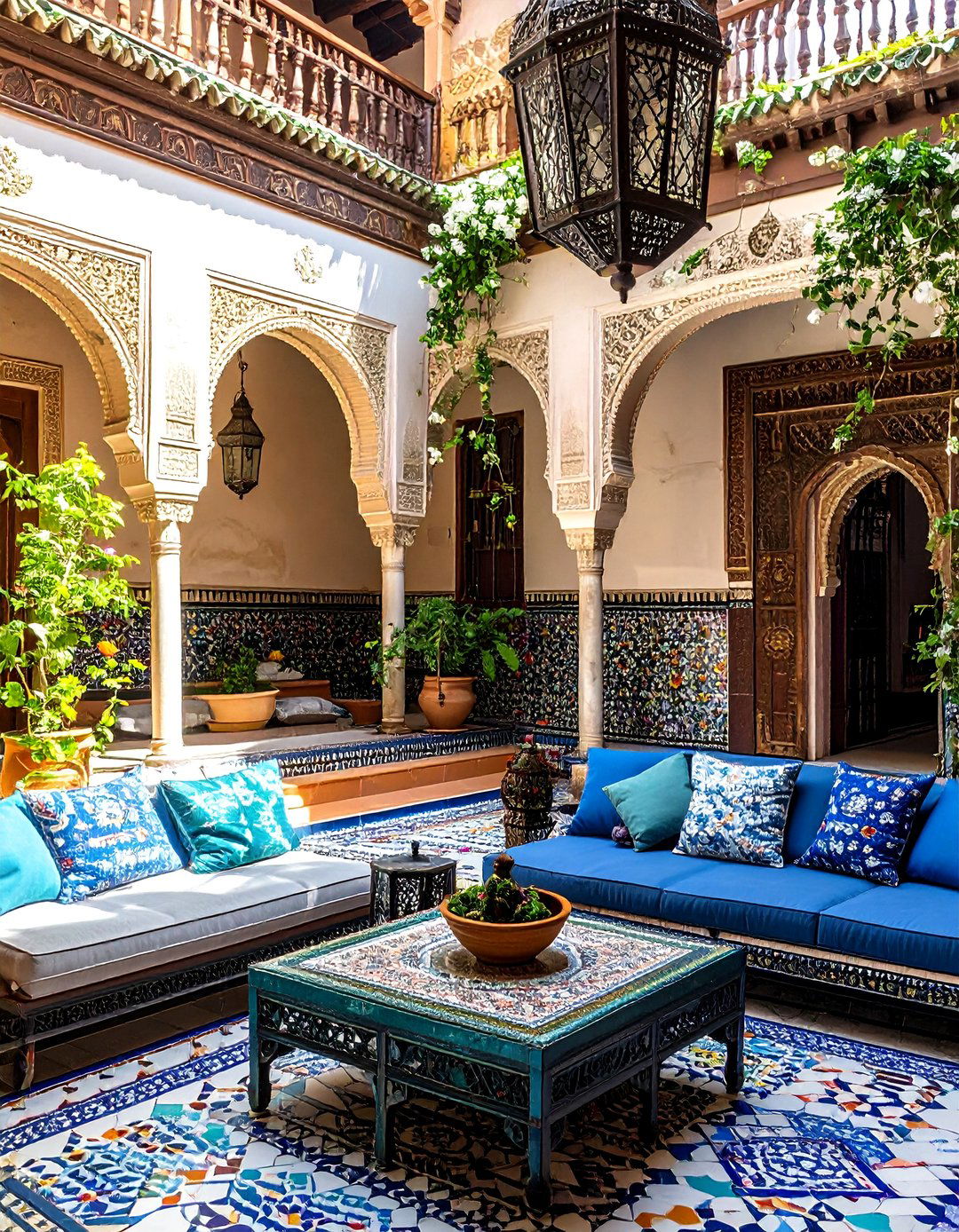 Moroccan Riad Patio Inspiration - 40 Patio Decor Ideas to Refresh Your Outdoor Space