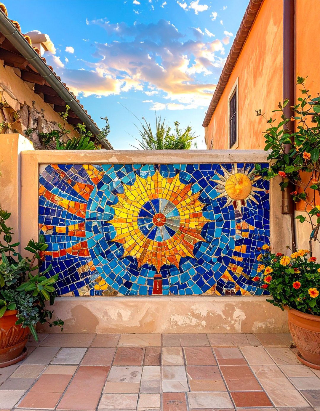 Mosaic Tile Fence Art - 20 Fence Art Ideas to Beautify Your Outdoor Space