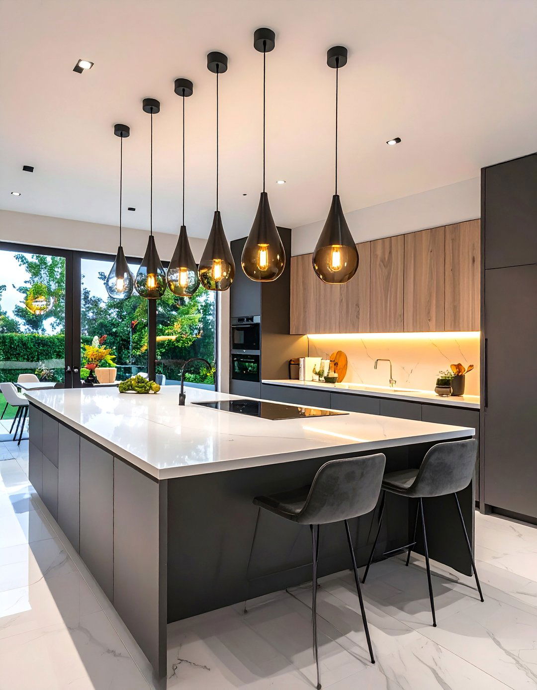 Multi Level Kitchen Island Lighting Arrays - 20 Kitchen Island Lighting Ideas to Brighten Your Space
