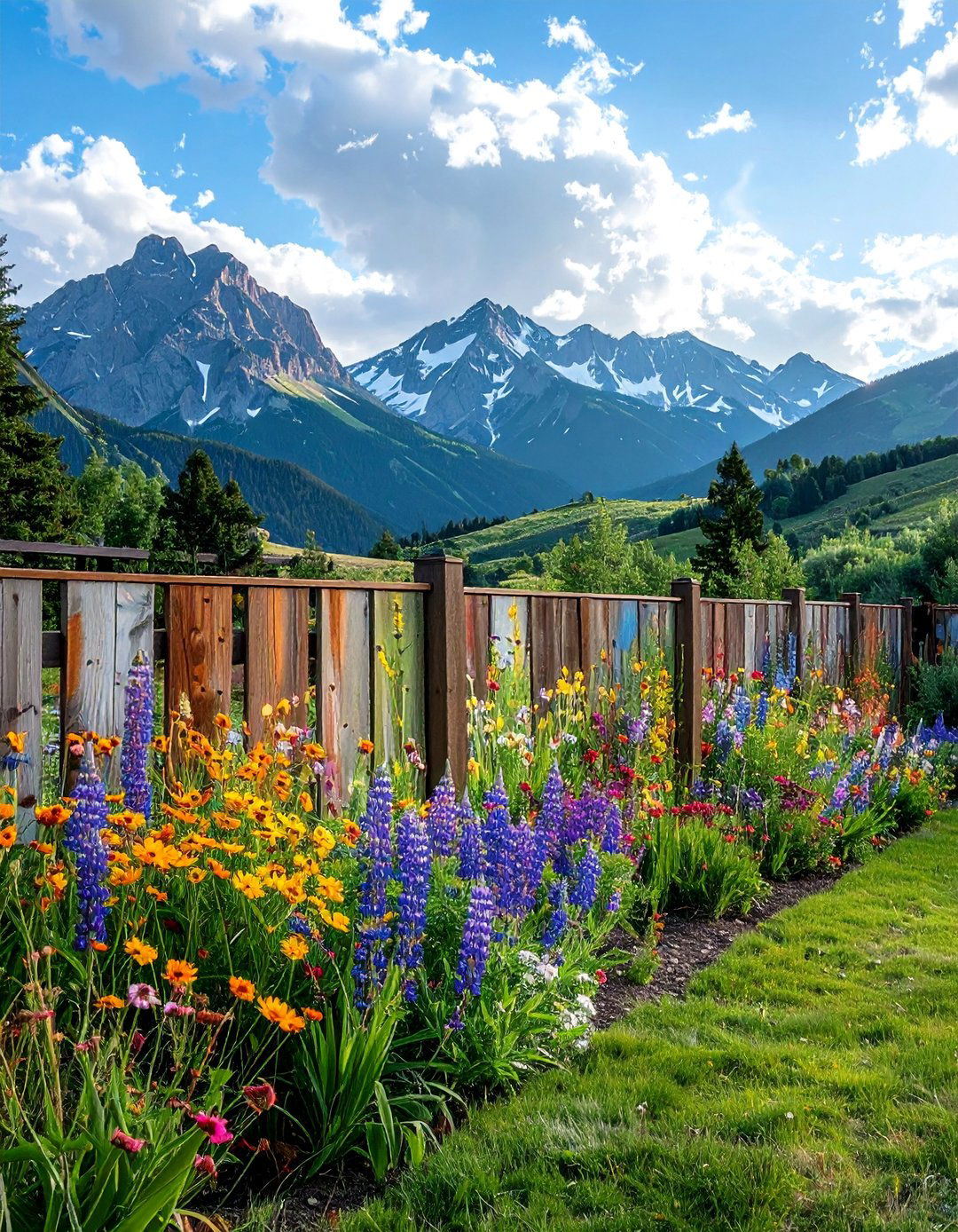 Mural and Art Fence Painting - 20 Fence Painting Ideas to Transform Your Outdoor Space