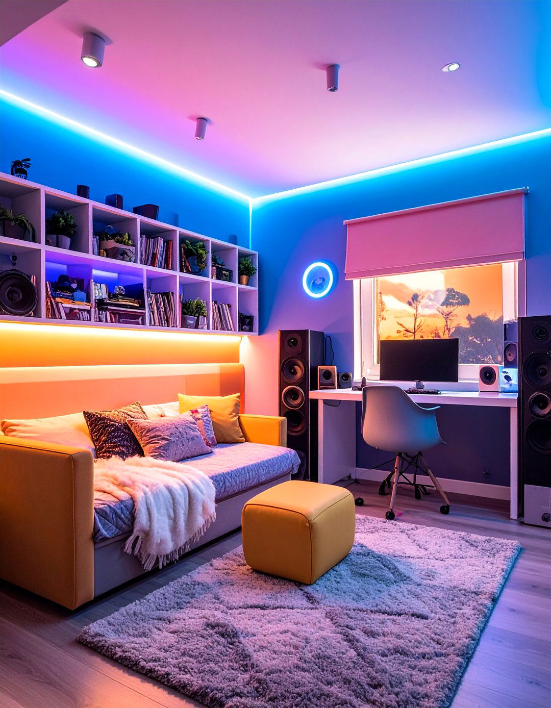 Music Listening Lounge - 40 Teen Hangout Room Ideas for a Fun and Relaxing Space