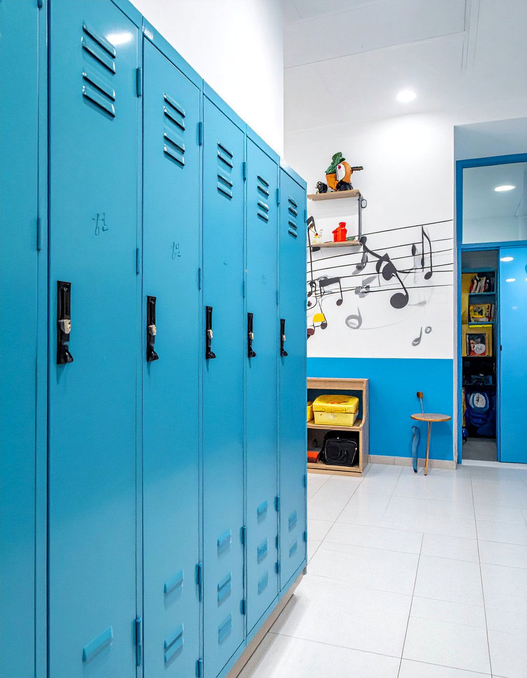 Music Note Melody - 30 Locker Decor Ideas for Stylish and Functional Spaces