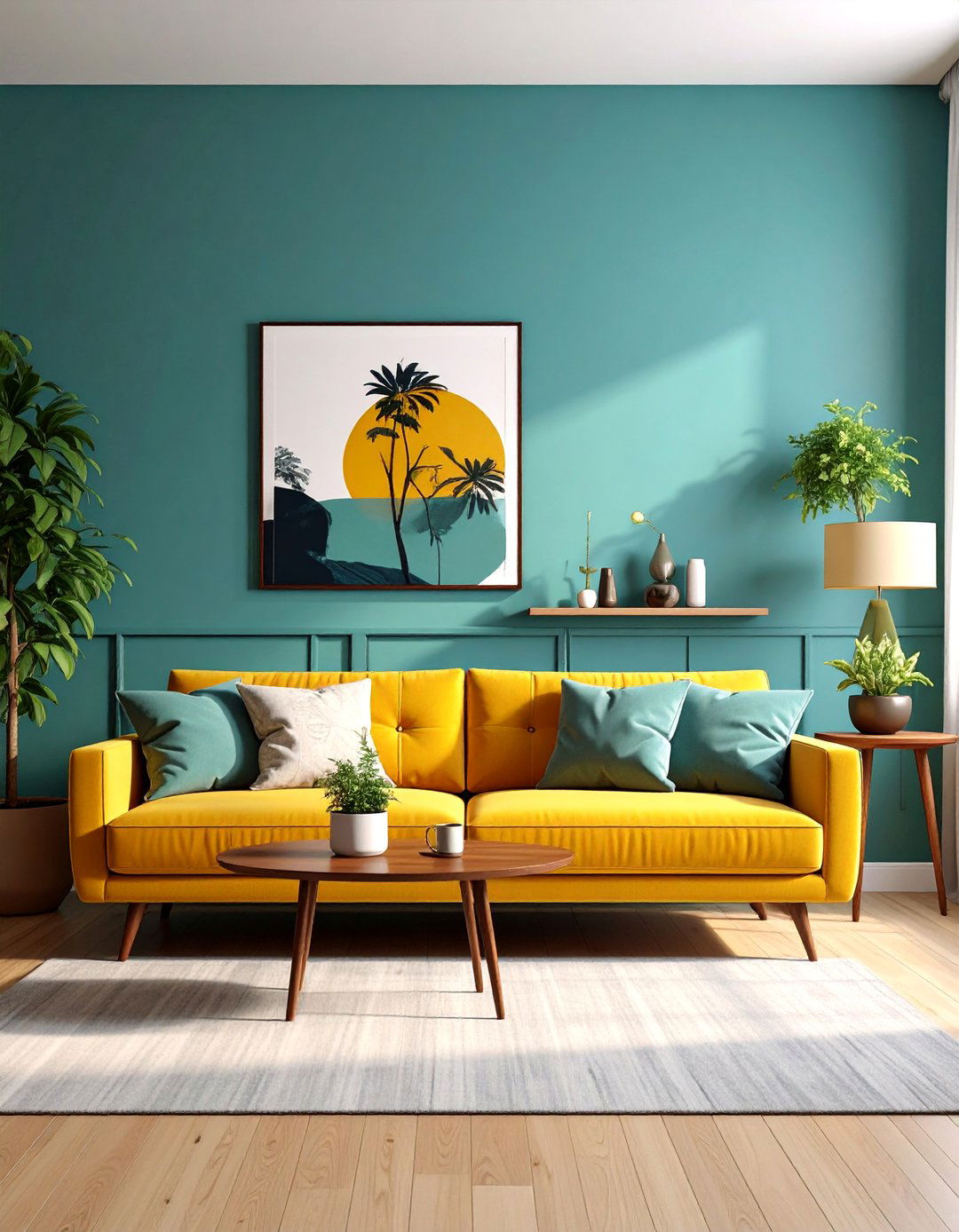 Mustard Yellow and Deep Teal Palette - 40 Warm Color Palettes for Every Room in the House