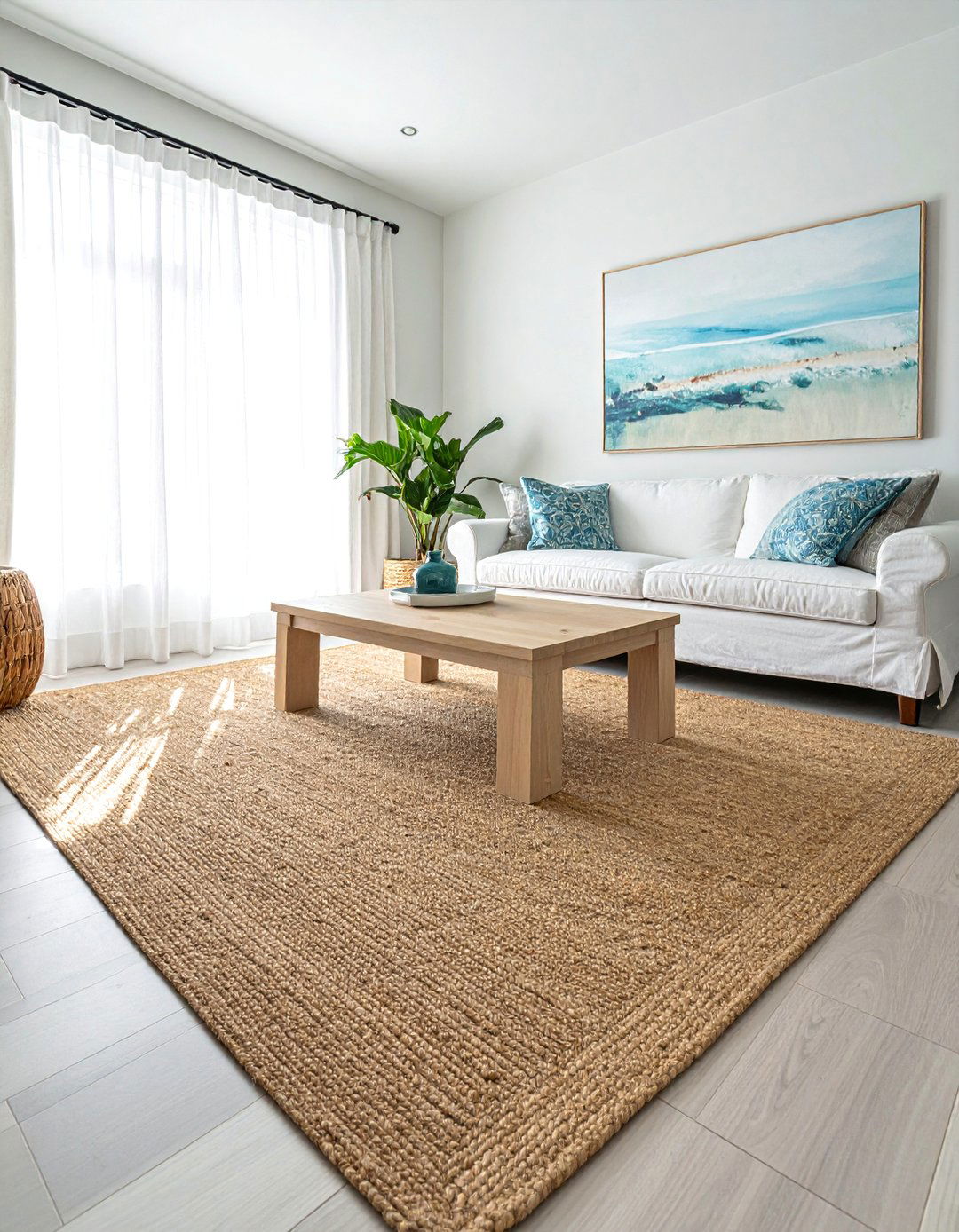 Natural Fiber Jute and Sisal Rugs - 25 Florida Home Decor Ideas for a Coastal Vibe