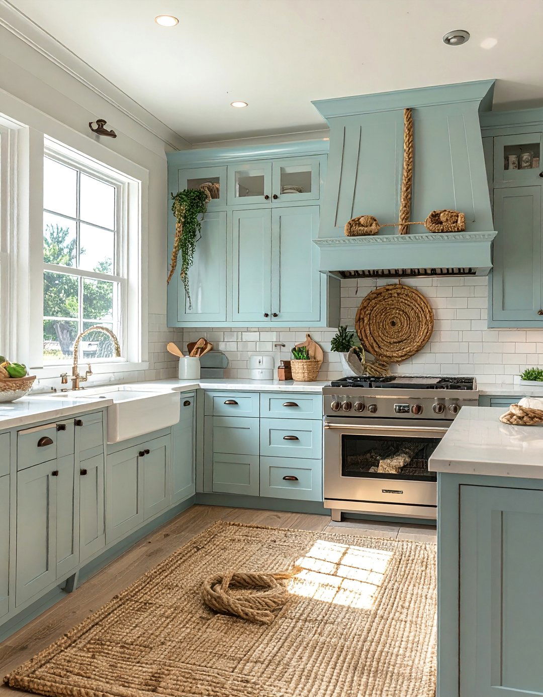 Natural Fiber Rope Wrapping - 40 Kitchen Cabinet Hardware Ideas to Elevate Your Design