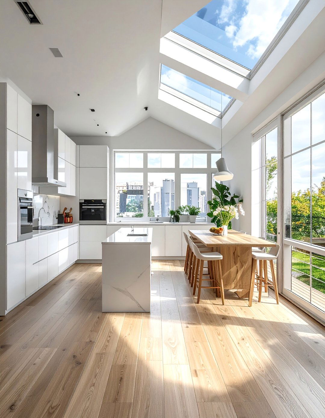 Natural Light Maximized Kitchen - 25 Dream Kitchen Ideas for Your Modern Home