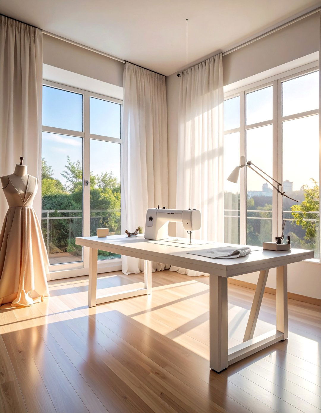 Natural Light Sanctuary - 15 Sewing Room Ideas for Craft Enthusiasts