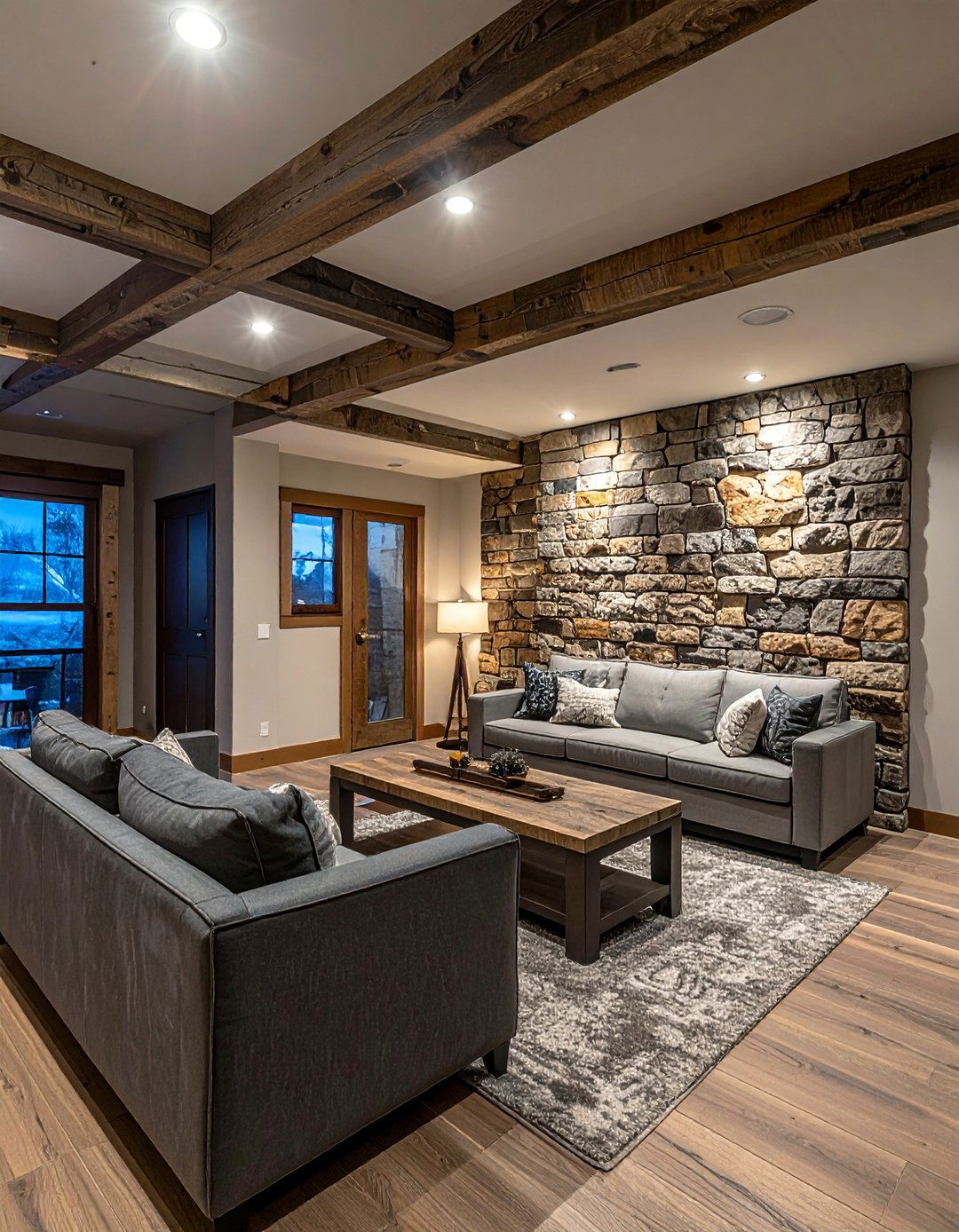 Natural Stone Accent Walls - 25 Rustic Basement Ideas for a Cozy and Inviting Space