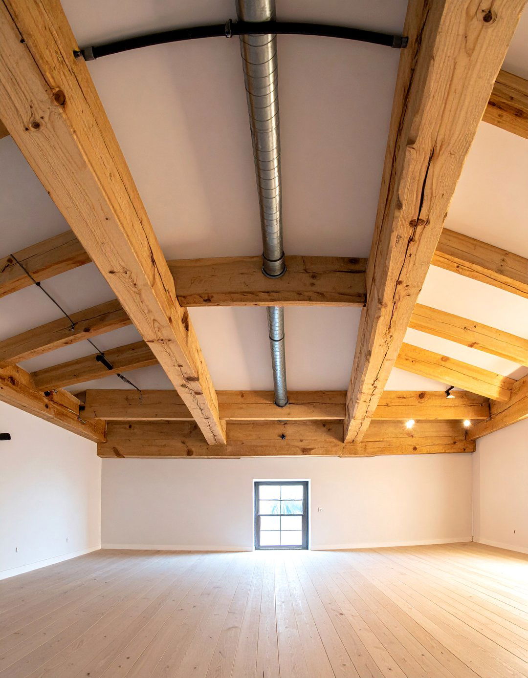 Natural Wood Beam Showcase - 25 Exposed Basement Ceiling Ideas for Industrial Style