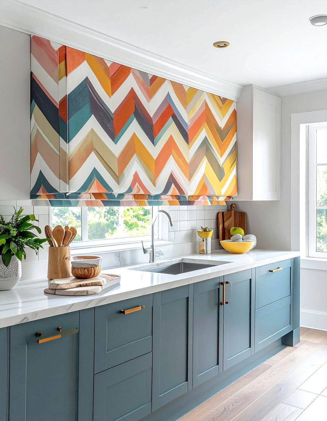 No Sew DIY Upholstered Cornice Valance - 20 Kitchen Valance Ideas for a Stylish and Functional Space