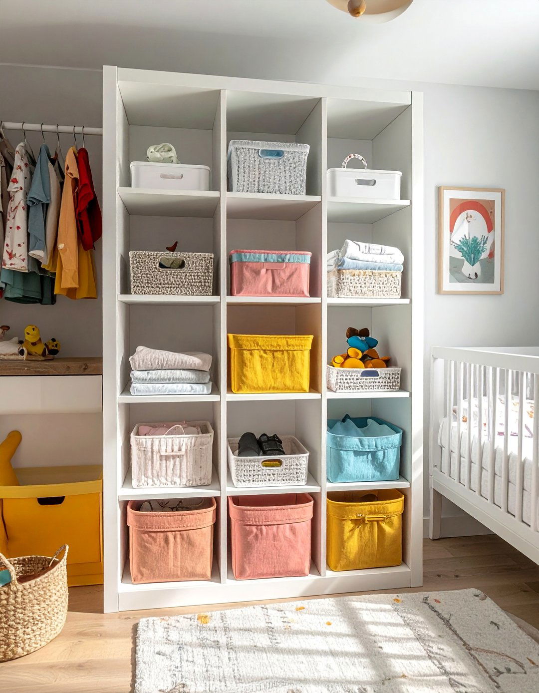 Nursery Cube Storage Systems - 25 Nursery Closet Ideas for Organized and Stylish Storage
