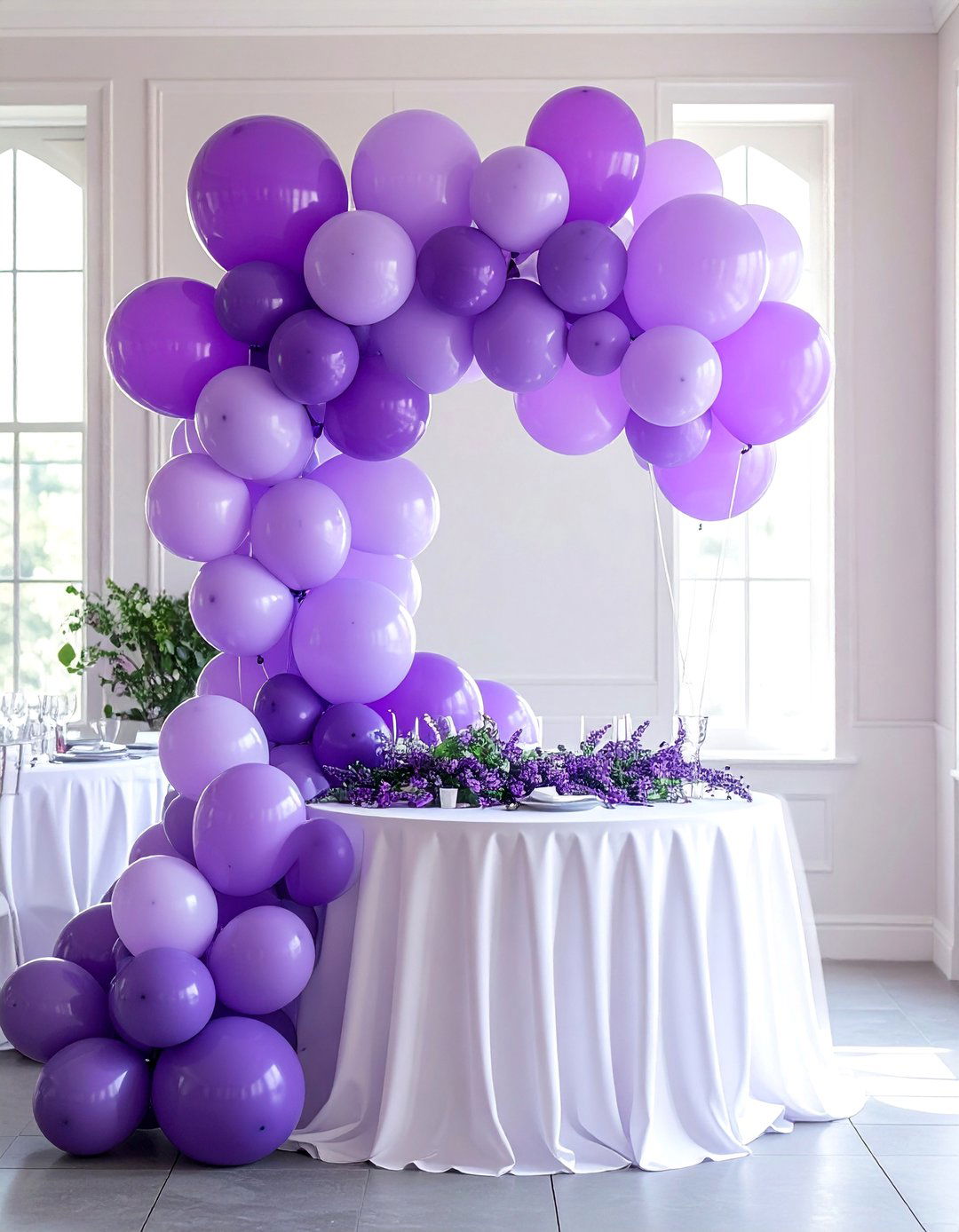 Ombre Color Cascade Balloon Centerpiece