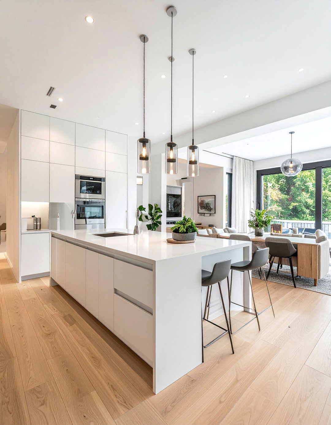 Open Concept Galley Layout - 40 Modern Kitchen Ideas for a Sleek and Functional Space
