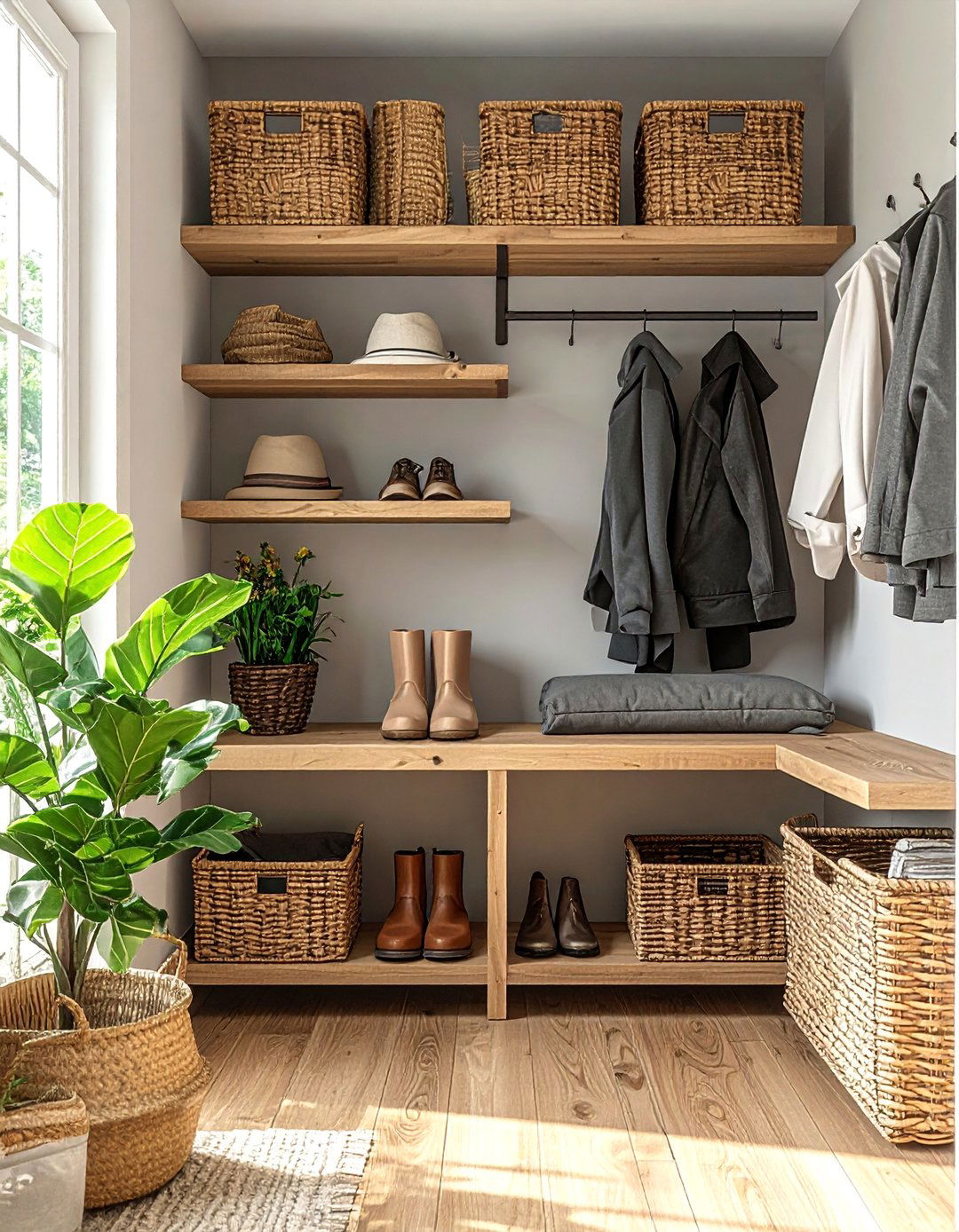 Open Shelving Concepts - 25 Boot Room Ideas for Organized Entryways