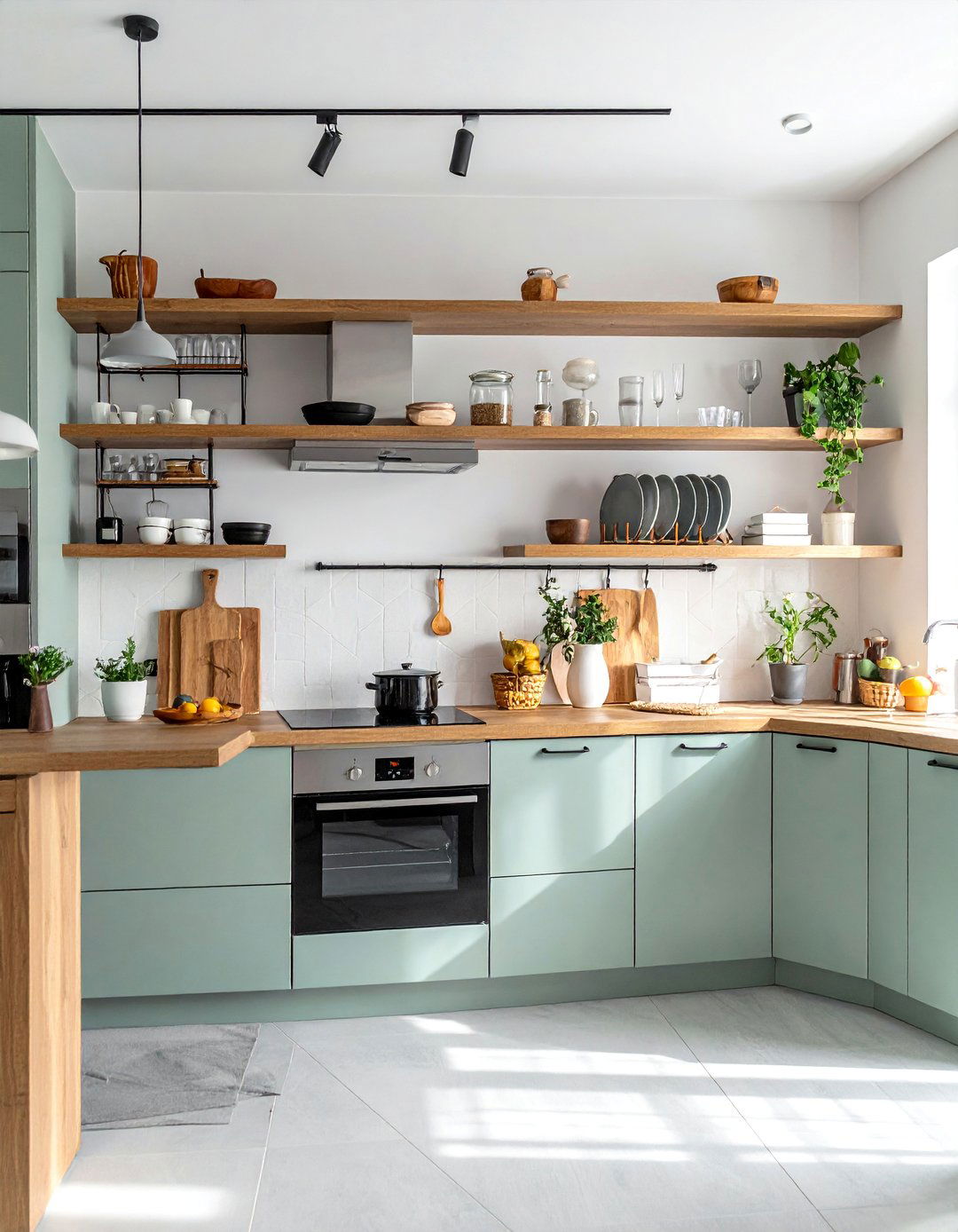 Open Shelving Kitchen Display - 25 Dream Kitchen Ideas for Your Modern Home