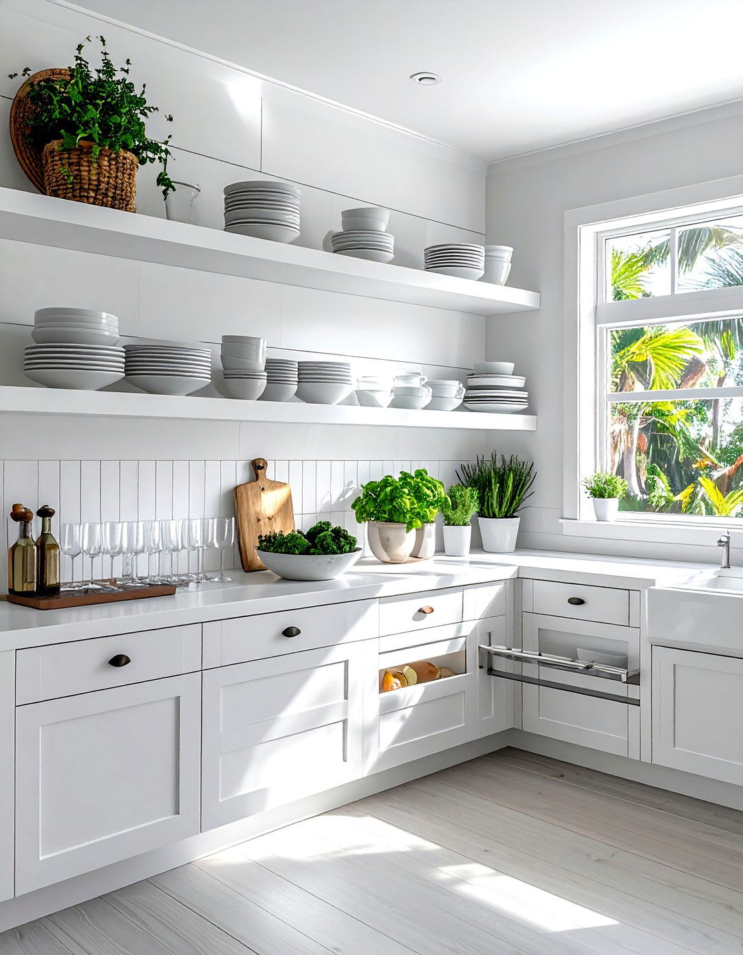 Open Shelving in the Kitchen - 25 Florida Home Decor Ideas for a Coastal Vibe