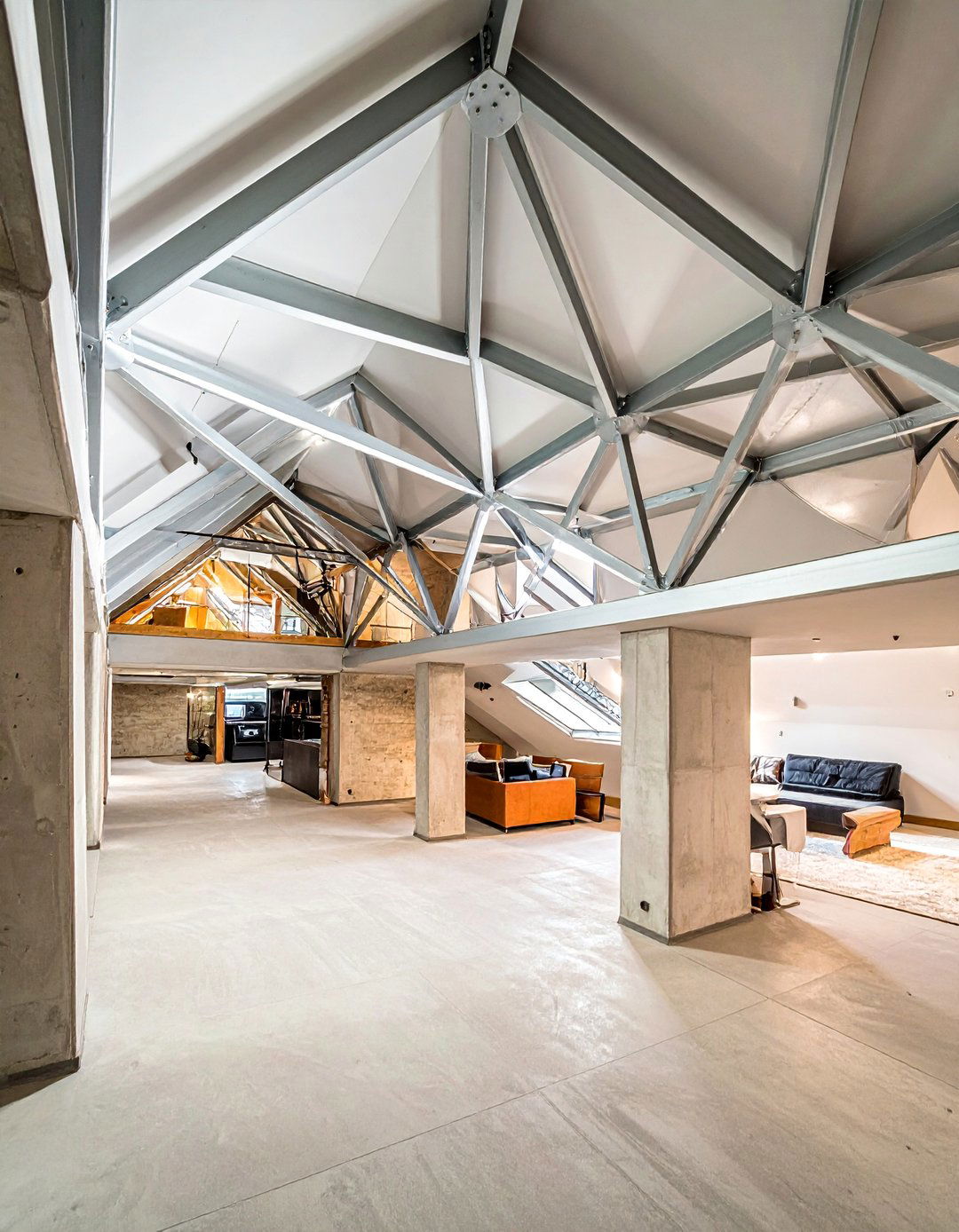 Open Web Joist Exposure - 25 Exposed Basement Ceiling Ideas for Industrial Style