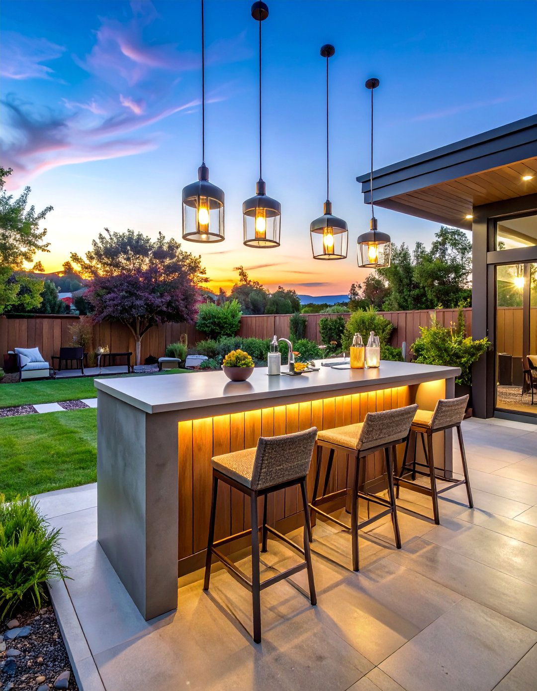 Outdoor Bar and Beverage Stations - 40 Small Backyard Ideas to Transform Your Outdoor Space