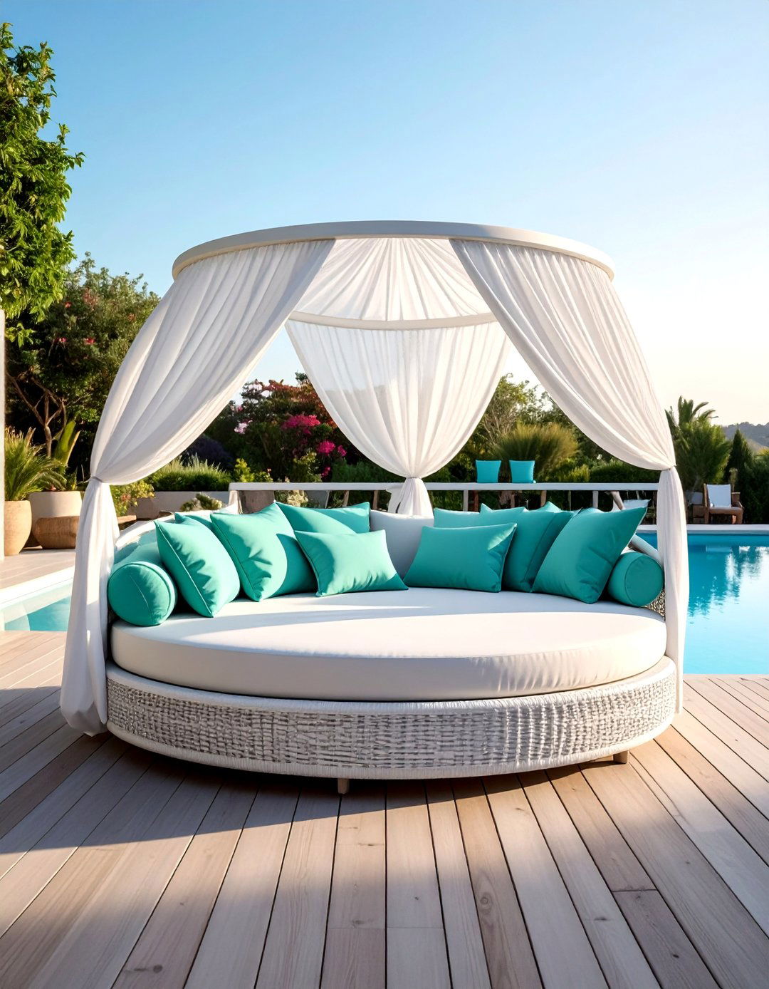 Outdoor Daybed for Ultimate Relaxation - 20 Pool Decor Ideas for a Refreshing Outdoor Oasis