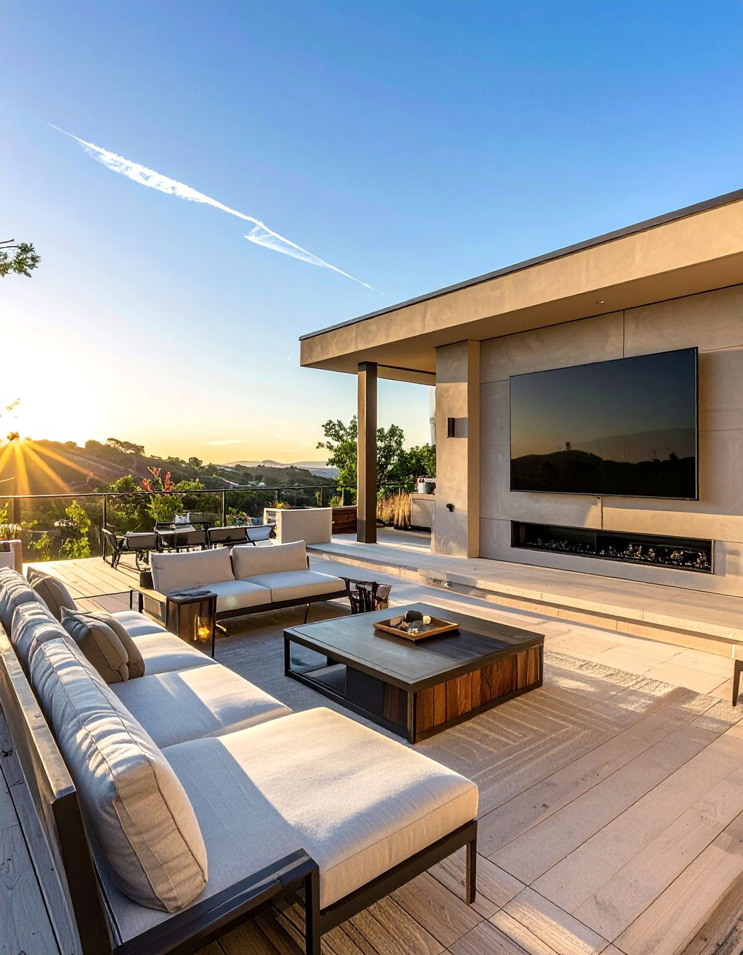 Outdoor Entertainment Center - 30 Patio Deck Ideas to Elevate Your Outdoor Living