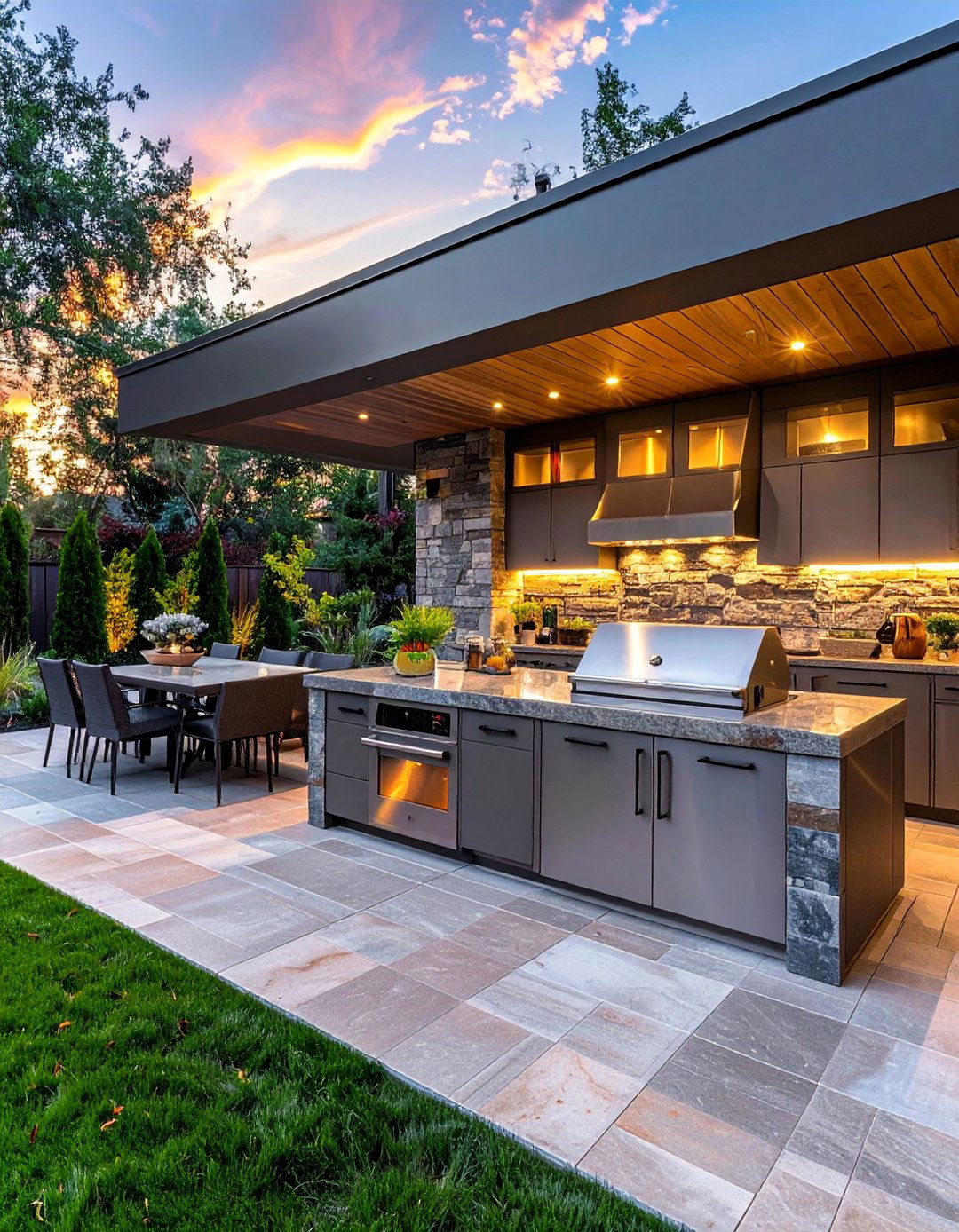 Outdoor Kitchen Cooking Station - 25 Backyard Oasis Ideas for Relaxing Outdoor Spaces
