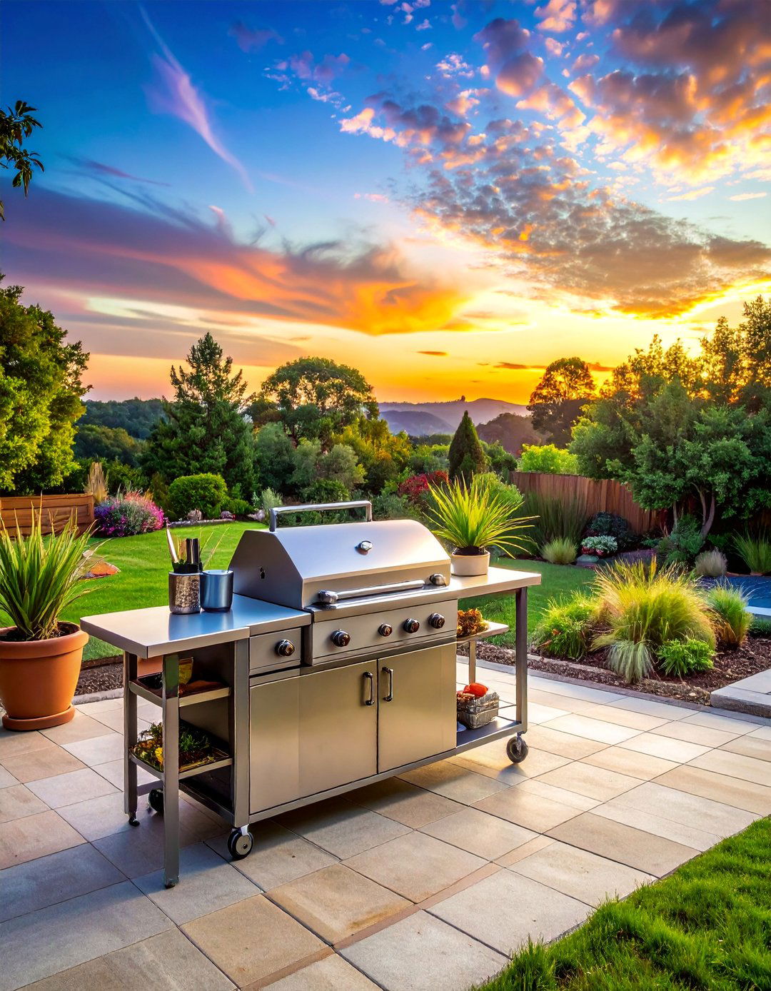 Outdoor Kitchen Stations - 40 Small Backyard Ideas to Transform Your Outdoor Space