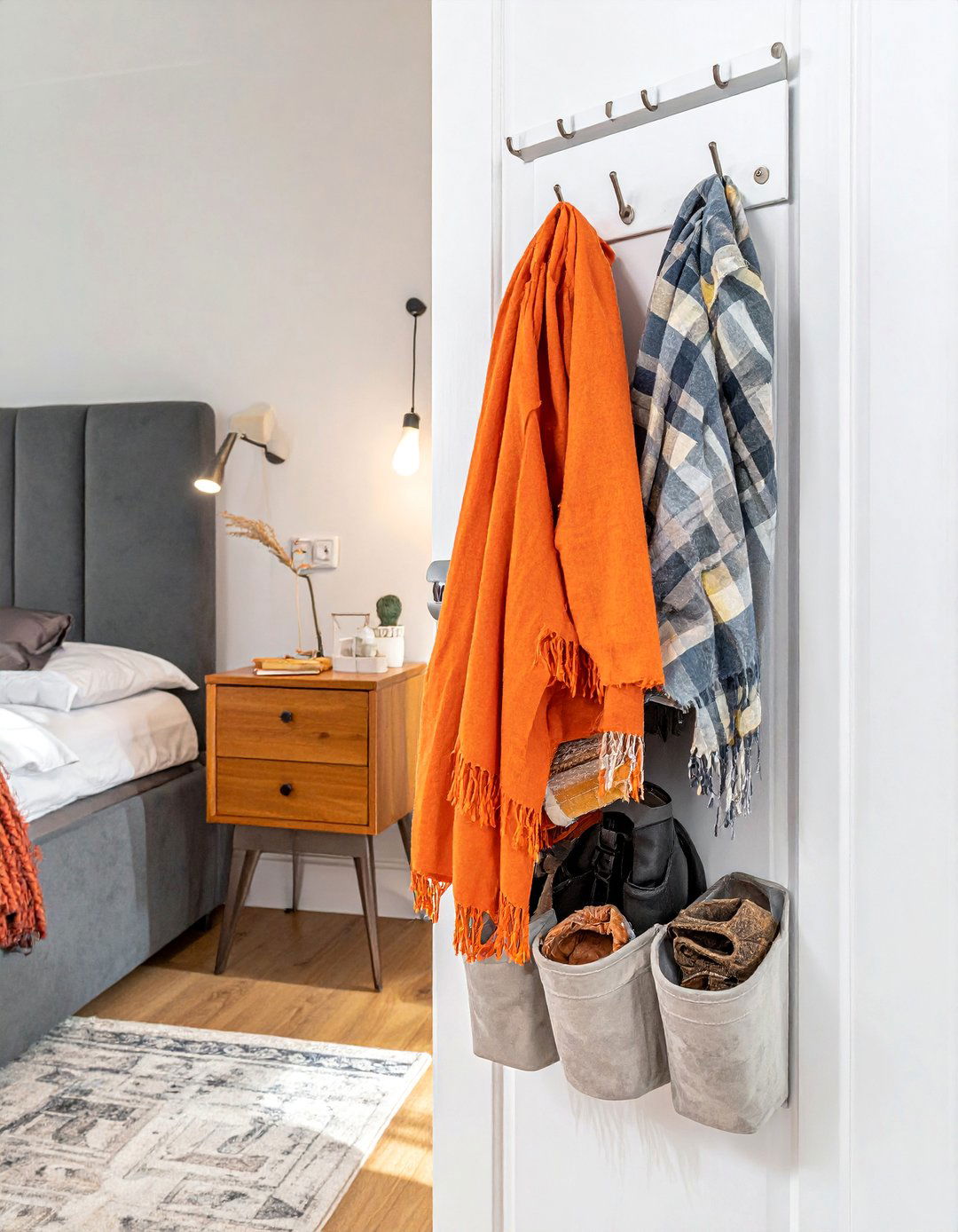 Over the Door Organizers for Extra Storage - 40 Small Bedroom Ideas for Cozy and Functional Spaces