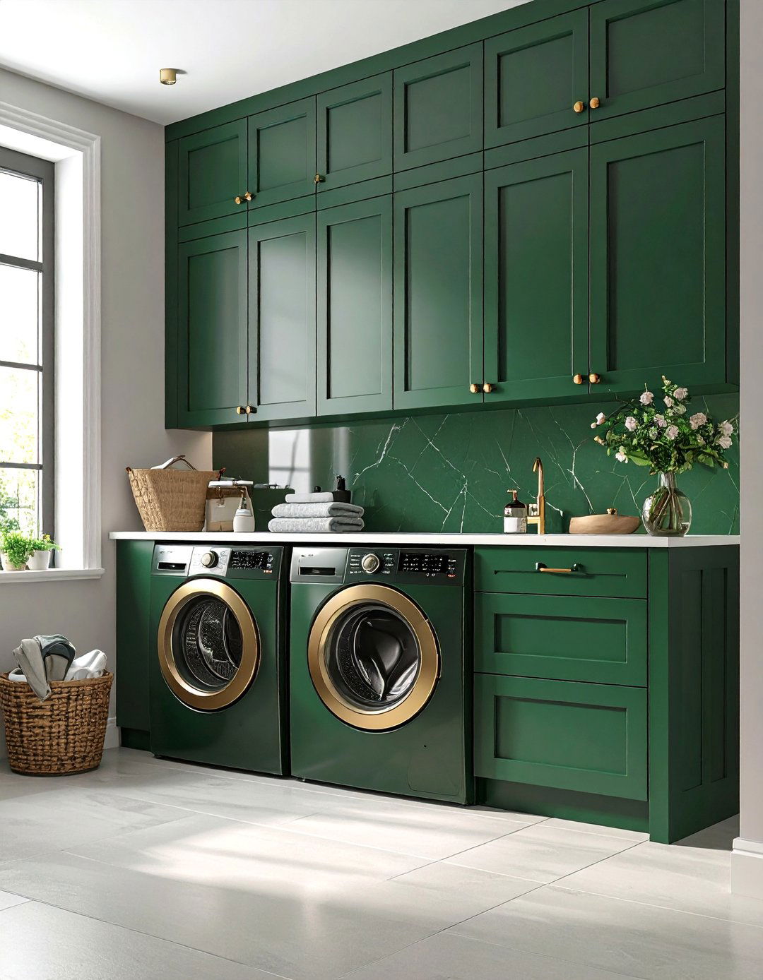 Painted Cabinetry Laundry Room Idea - 25 Laundry Room Paint Ideas for a Fresh Look