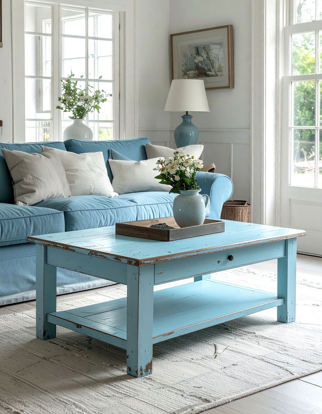 Painted Wood Furniture Cottage Living Room - 30 Cottage Living Room Ideas for a Cozy Retreat