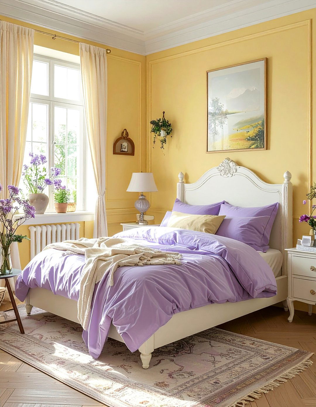 Pale Yellow and Lavender Palette - 40 Warm Color Palettes for Every Room in the House