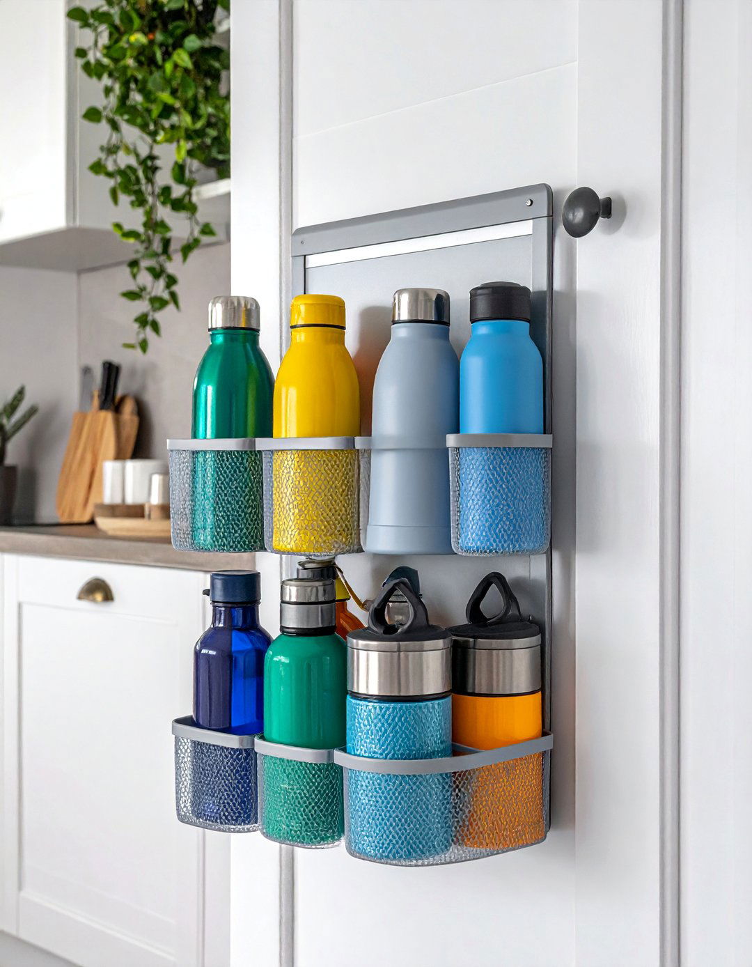 Pantry Door Shoe Organizer Storage - 15 Water Bottle Storage Ideas for Organized Spaces
