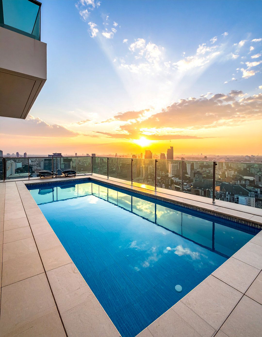 Penthouse Balcony Featuring a Plunge Pool - 20 Penthouse Balcony Ideas for Urban Outdoor Living