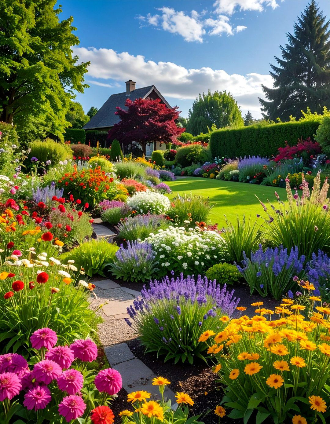 Perennial Border Gardens - 40 Beautiful Gardens to Inspire Your Outdoor Space