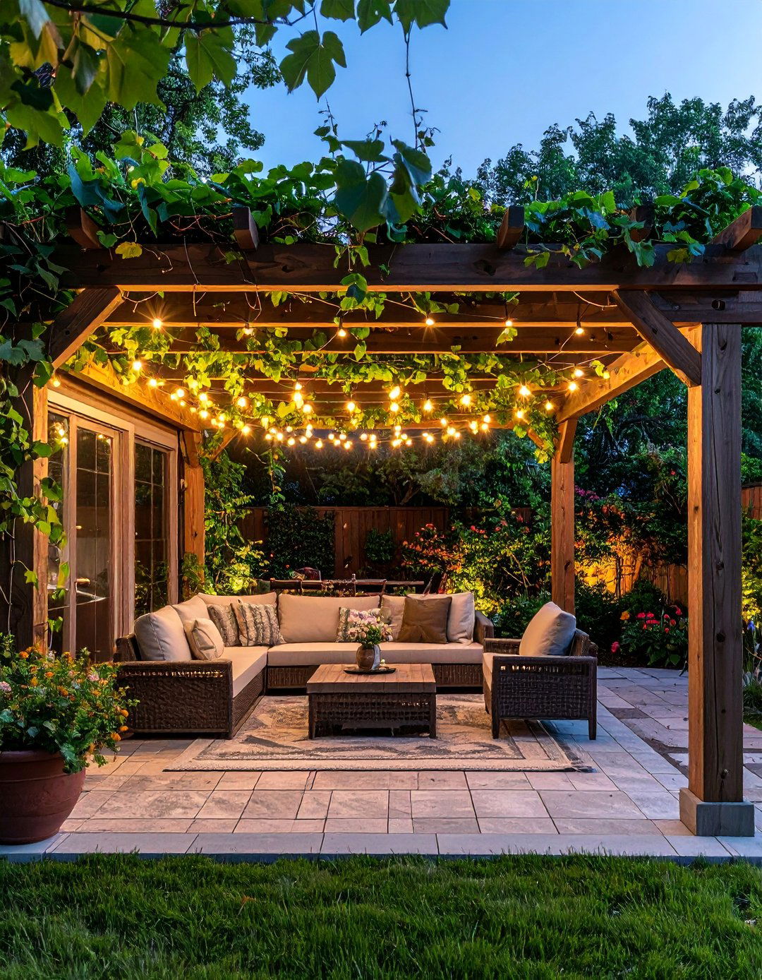 Pergola Covered Patios - 40 Small Backyard Ideas to Transform Your Outdoor Space