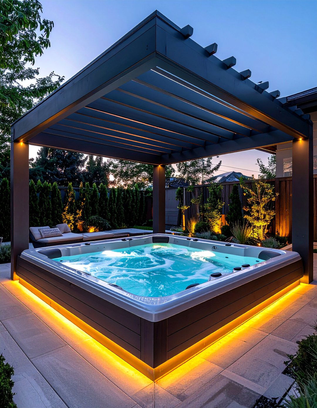 Pergola Over a Hot Tub - 20 Modern Pergola Ideas for a Stunning Outdoor Space