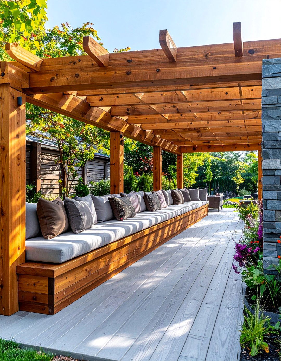 Pergola with Built In Seating - 20 Modern Pergola Ideas for a Stunning Outdoor Space