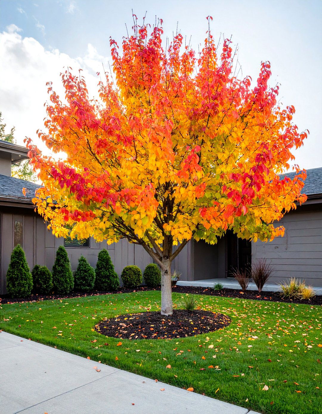Persian Ironwood for Multi Hued Foliage - 30 Best Small Trees for Your Front Yard Landscaping