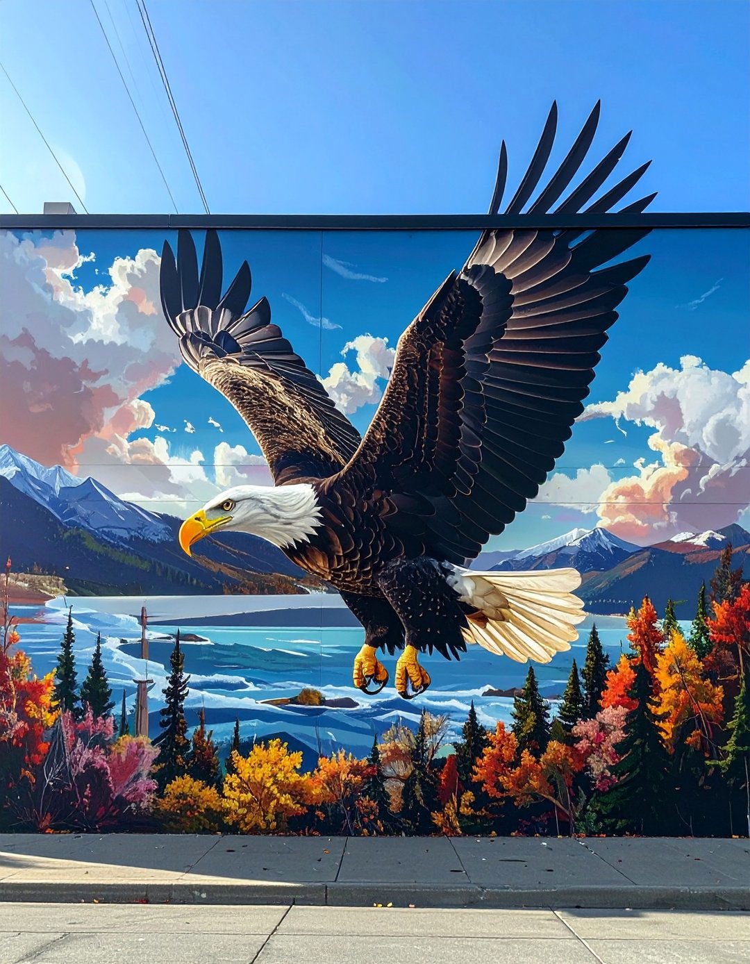 Photorealistic Wildlife Small Town Mural - 20 Small Town Murals to Brighten Up Your Community