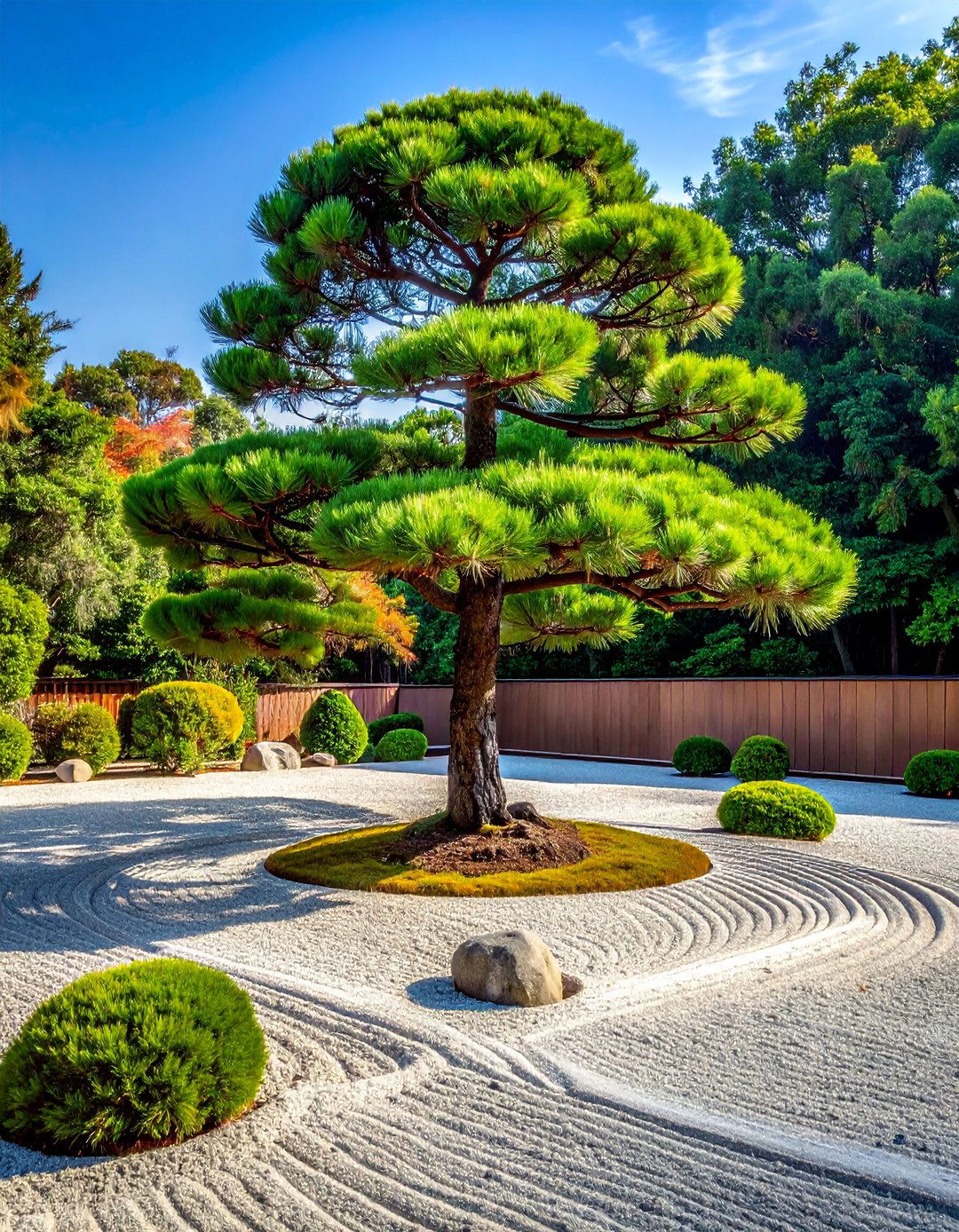 Pine Tree Evergreen Anchor - 25 Zen Garden Ideas for a Peaceful Backyard Retreat