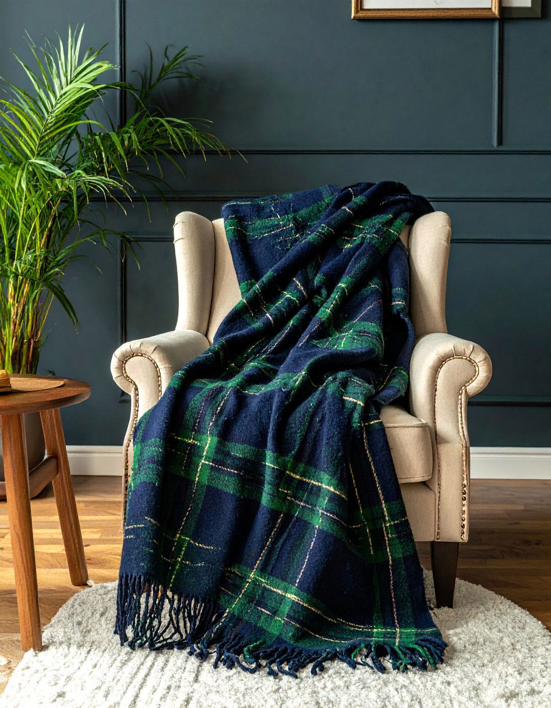 Plaid Wool Throw Blankets in a Preppy Room - 30 Preppy Room Ideas for a Chic and Timeless Look