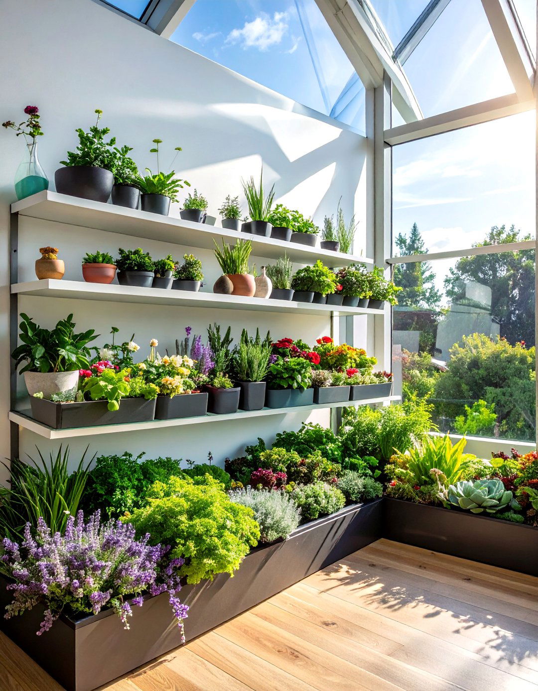 Plant Showcase Garden Window - 40 Bay Window Ideas to Brighten Your Home