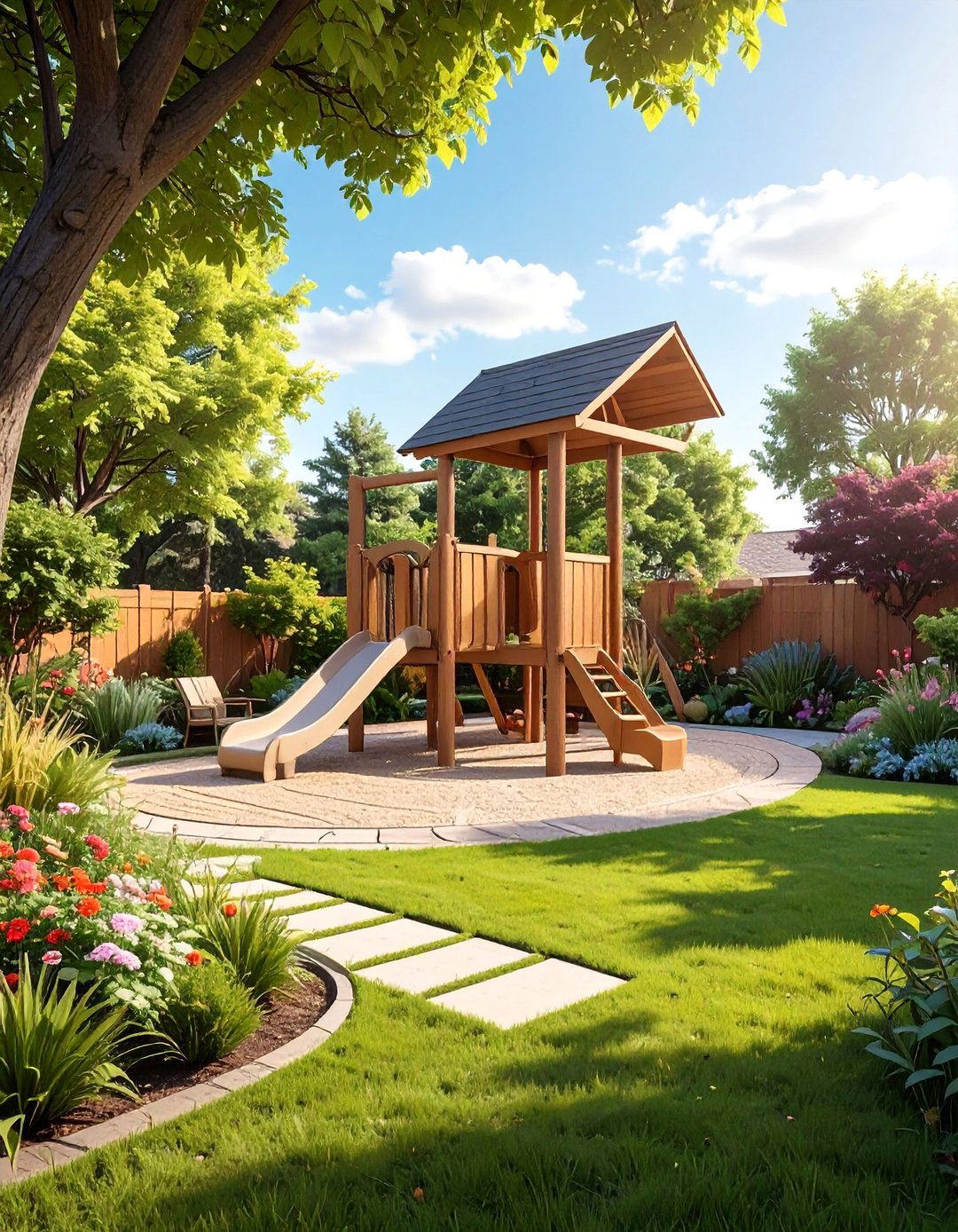 Playground Integration Designs - 40 Small Backyard Ideas to Transform Your Outdoor Space