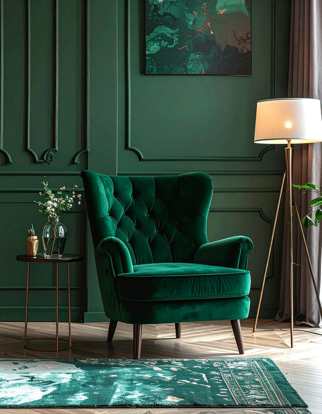 Plush Velvet Armchairs - 40 Cozy Living Room Ideas to Transform Your Space