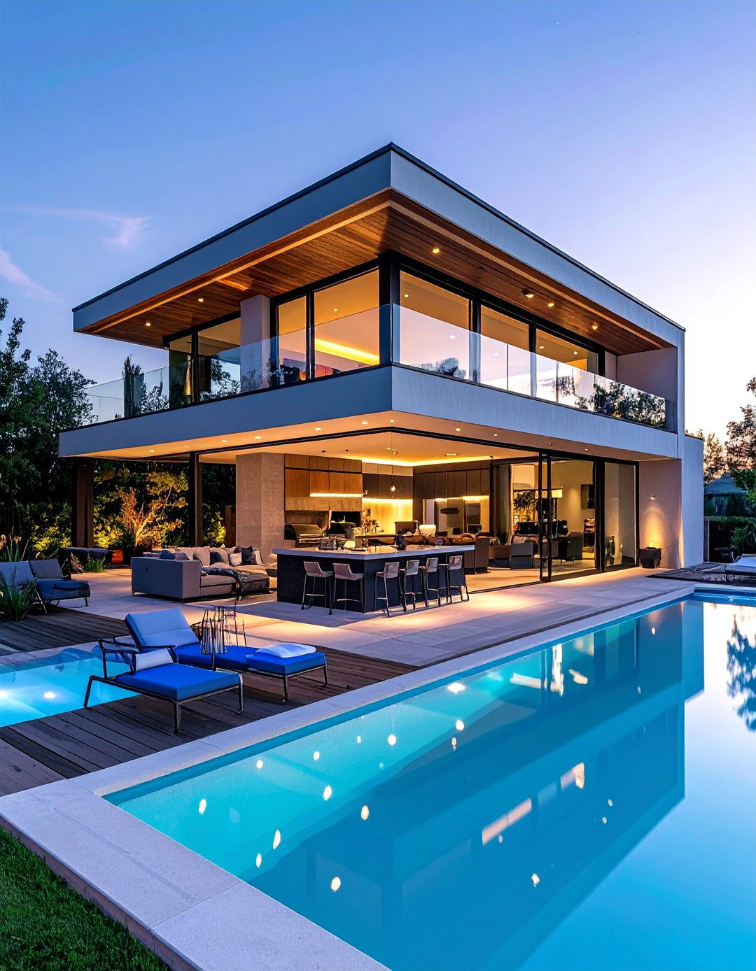 Pool House With a Smart Technology Kitchen - 20 Pool House With Outdoor Kitchen Ideas for Summer Fun