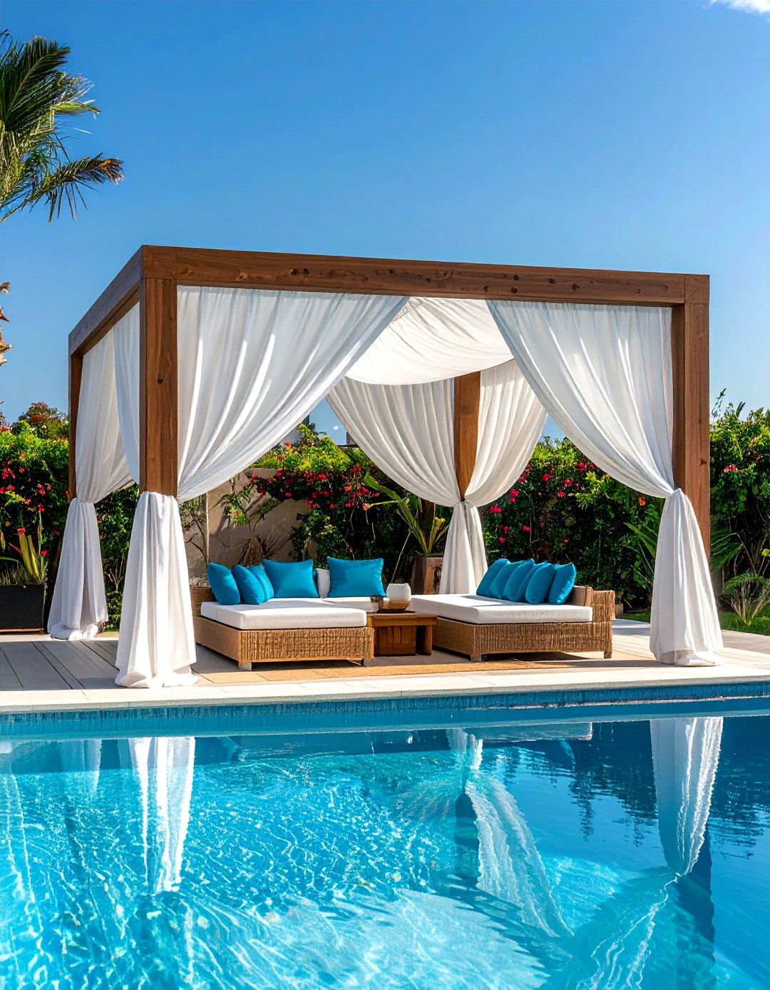 Poolside Cabanas for Private Retreat Spaces - 20 Pool Furniture Ideas for a Relaxing Outdoor Space