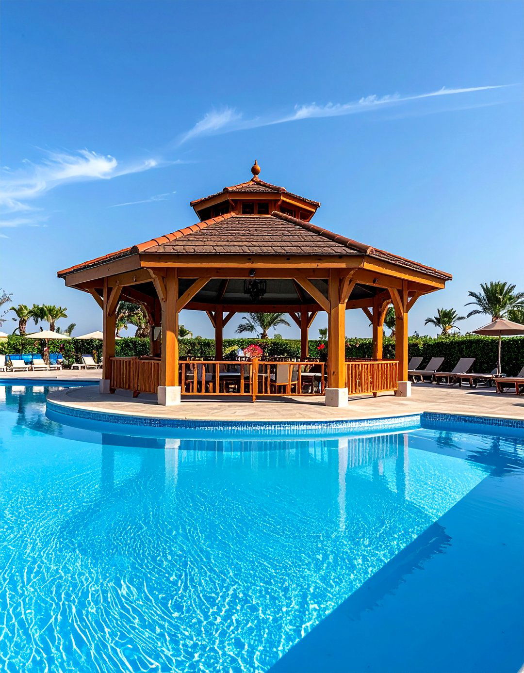 Poolside Entertainment Gazebo - 40 Gazebo Design Ideas for a Beautiful Outdoor Space